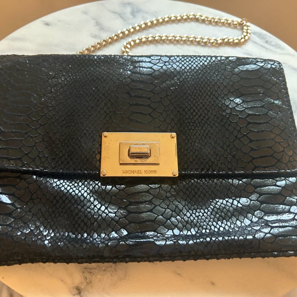Michael Kors Sloan Python Shoulder Bag - image 1